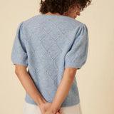 Nobody's Child Pointelle & Texture Knit Top
