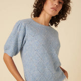 Nobody's Child Pointelle & Texture Knit Top