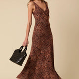 Nobody's Child Poppy Delevingne Leopard Print Coco Maxi Dress