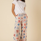 Nobody's Child Coastal Print Reese Trouser