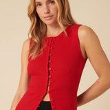 Nobody's Child Rhea Ribbed Waistcoat Top