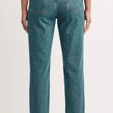 Nobody's Child Rigid Straight Leg Jeans Full Leg Tinted Wash