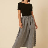 Nobody's Child Sarah Midi Dress Mono Gingham