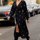 Nobody's Child Shannon Midi Dress Embroidered