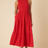 Nobody's Child Red Sleeveless Charlie Midaxi Dress