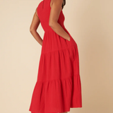 Nobody's Child Red Sleeveless Charlie Midaxi Dress