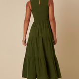 Nobody's Child Sleeveless Charlie Midaxi Dress Plain Olive