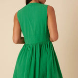 Nobody's Child Green Sleeveless Starlight Mini Dress Plain