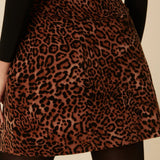 Nobody's Child Leopard Print Sofia Wrap Skirt