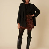 Nobody's Child Leopard Print Sofia Wrap Skirt