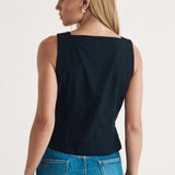 Nobody's Child Square Neck Waistcoat In Poplin