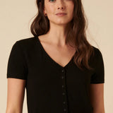 Nobody's Child Black SS Miles Top