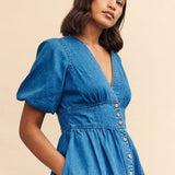 Nobody's Child Short Sleeve Starlight Mini Dress Petite Plain