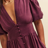 Nobody's Child Purple Starlight Midaxi Dress Plain