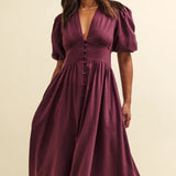 Nobody's Child Purple Starlight Midaxi Dress Plain