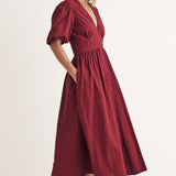 Nobody's Child Red Starlight Midaxi Dress Plain
