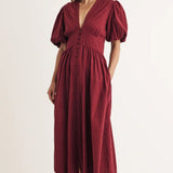 Nobody's Child Red Starlight Midaxi Dress Plain