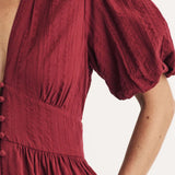 Nobody's Child Red Starlight Midaxi Dress Plain