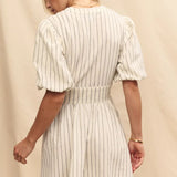 Nobody's Child Starlight Mini Dress Neutral Stripe