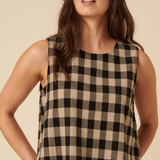 Nobody's Child Gingham Stirling Tank Top Petite