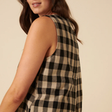 Nobody's Child Gingham Stirling Tank Top Petite