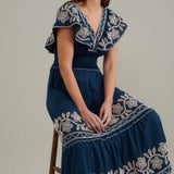 Nobody's Child Suzie Midaxi Dress Embroidered