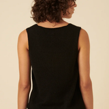 Nobody's Child Tie Front Black Knit Waistcoat