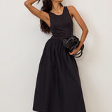 Nobody's Child Vera Midi Dress Plain