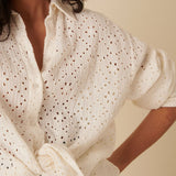 Nobody's Child White Broderie Shirt