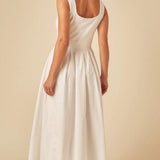Nobody's Child White Colorado Midi Dress Plain