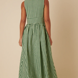 Nobody's Child Petite Sl Starlight Midaxi Dress Green Gingham
