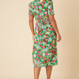 Nobody's Child Alexa Midi Dress Lily Floral Green