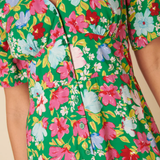 Nobody's Child Alexa Midi Dress Lily Floral Green