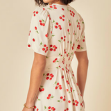 Nobody's Child Alexa Mini Dress White Tomato Print