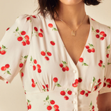 Nobody's Child Alexa Mini Dress White Tomato Print