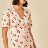 Nobody's Child Alexa Mini Dress White Tomato Print