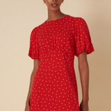 Nobody's Child Benita Mini Dress Red & Pink Spot