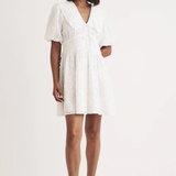 Nobody's Child Birdie Broderie S/S Mini Dress Plain