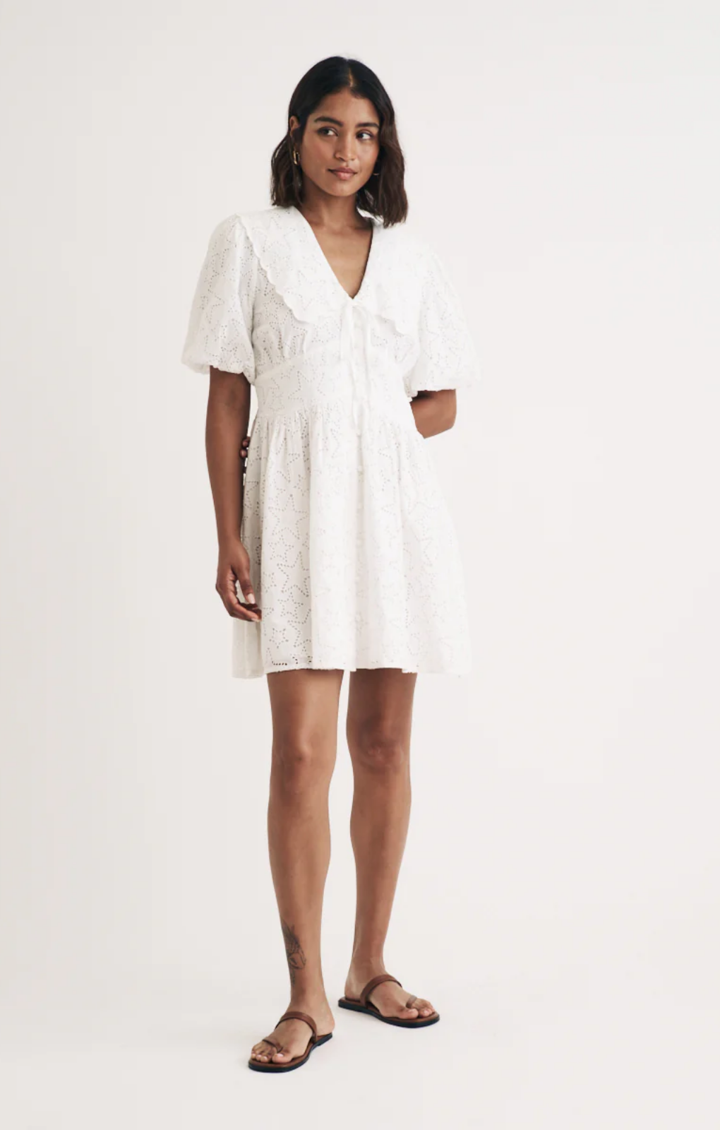 Rent Topshop Crochet Bodice Midi Slip Dress In Ivory