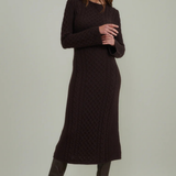 Nobody's Child Cable A-Line Midi Dress Plain