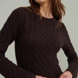 Nobody's Child Cable A-Line Midi Dress Plain