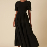 Nobody's Child Charlie Short Sleeve Midaxi Dress Plain