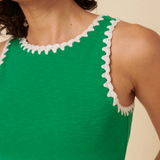 Nobody's Child Crochet Trim Racer Vest