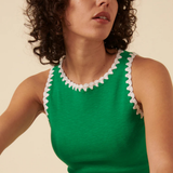 Nobody's Child Crochet Trim Racer Vest