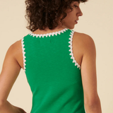 Nobody's Child Crochet Trim Racer Vest