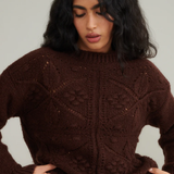 Nobody's Child Patchwork Stitch Crew Neck Jumper