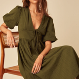 Nobody's Child Petite Scarla Midi Dress Plain