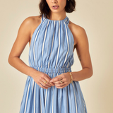 Nobody's Child Senna Midi Dress Stripe