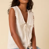 Nobody's Child Birdie Blouse Sleeveless Dobby
