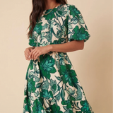 Nobody's Child Zelda Midi Dress Green